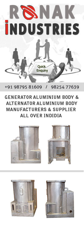Ronak Industries Manufactureres of Generator Aluminium Body